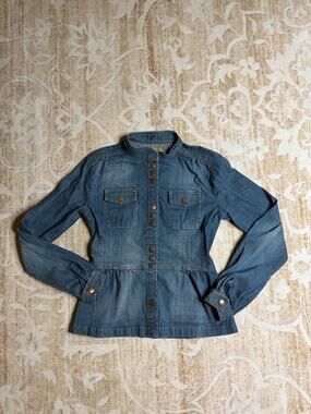 Anthropologie Louie Jean Denim Jacket Size 4
